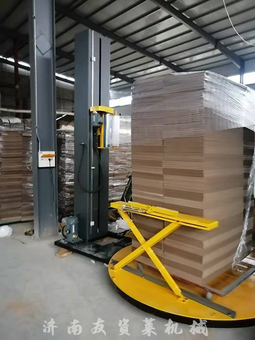 友资莱机械介绍托盘缠绕机安裝与调节